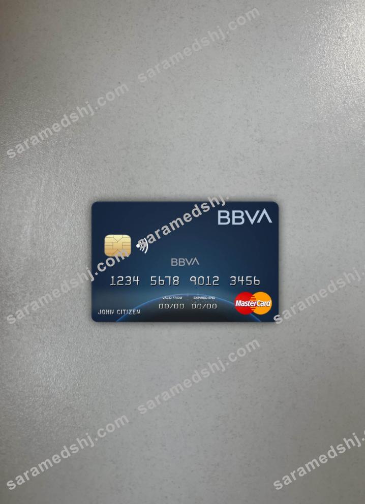 Colombia BBVA  bank mastercard photolook front